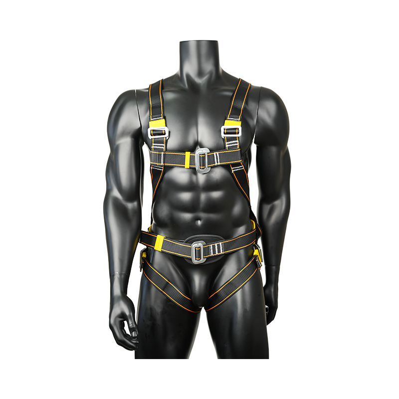 KA05 Full Body Harness Dengan Bantalan Pinggang, Cincin 1 D Di Belakang, Bersertifikat CE